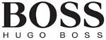 The logo for hugo boss is black and white on a white background.