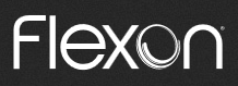 The word flexon is on a black background
