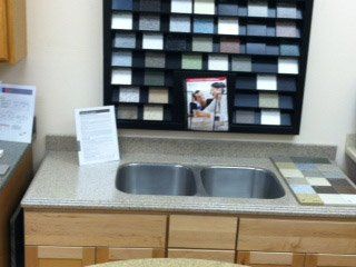Residential Kitchen Countertops — Sample Tiles and Model Countertop  in Syracuse, NY