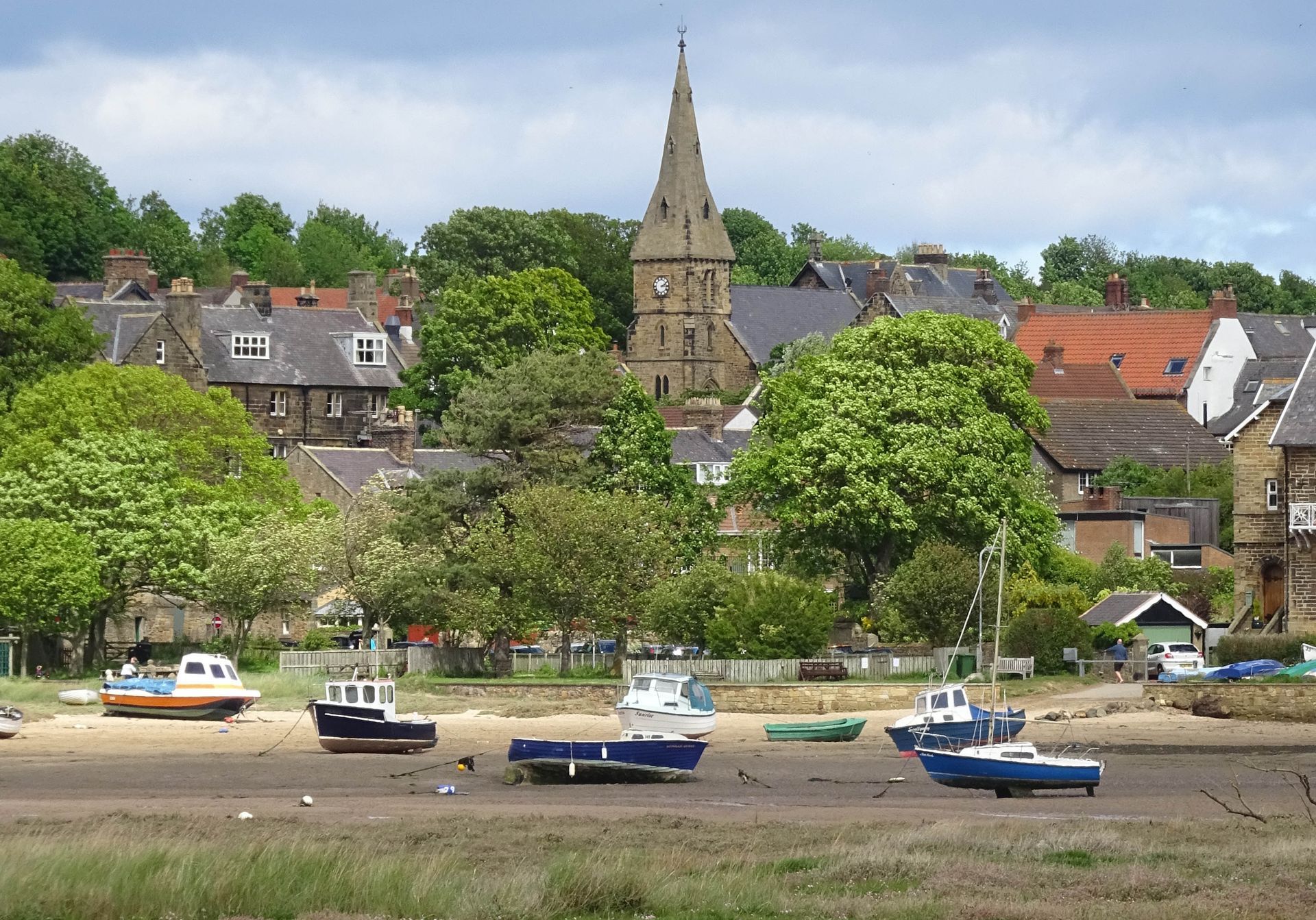 The beautiful coastal village of Alnmouth.