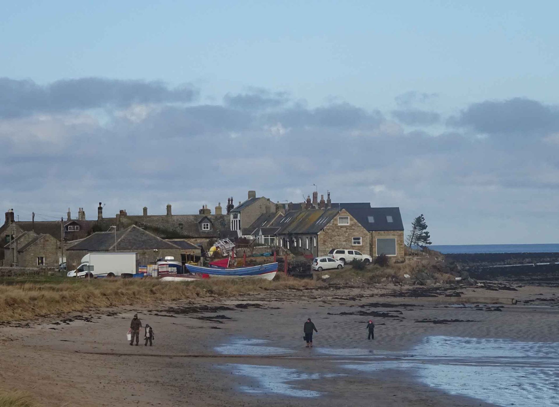 The beautiful Northumberland fishing village of Boulmer. 