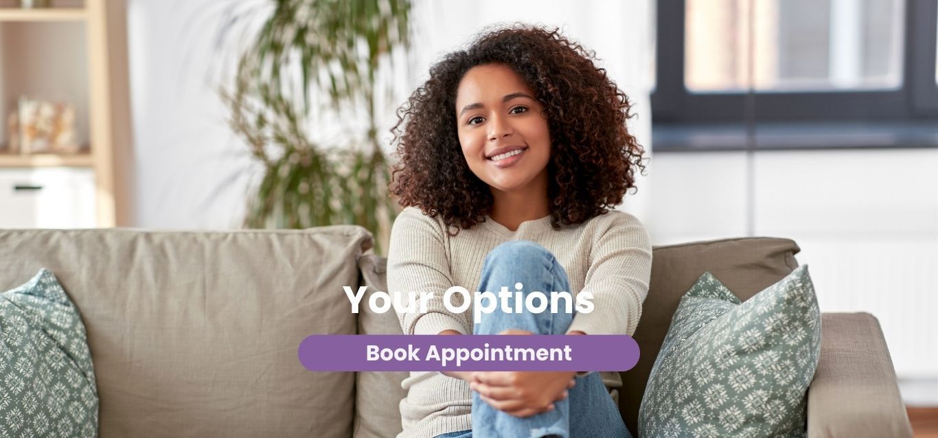 Open Arms Pregnancy Clinic options page banner
