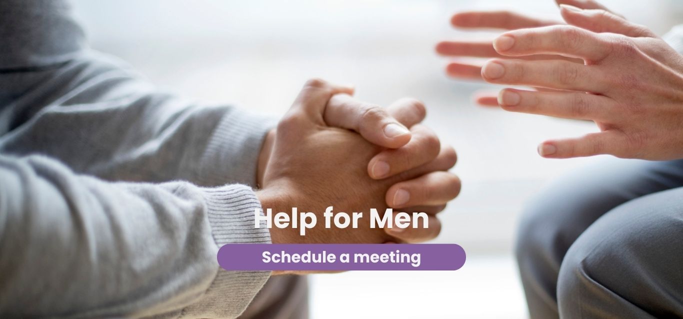 Open Arms Pregnancy Clinic help for men page banner