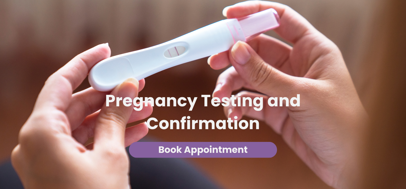 Open Arms Pregnancy Clinic pregnancy testing page banner