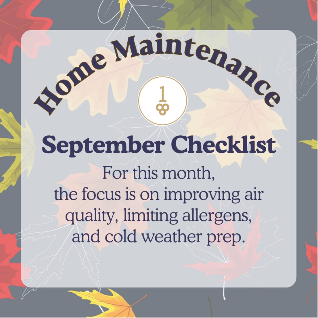 Home Maintenance September Checklist 2