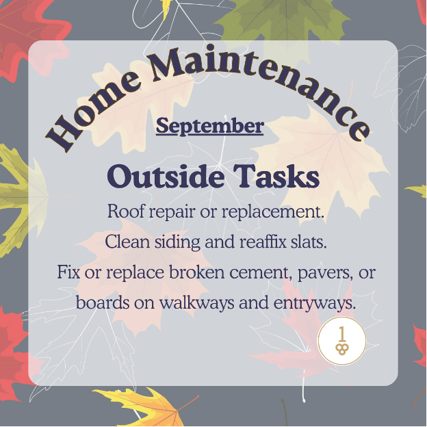 Home Maintenance September Outside Tasks