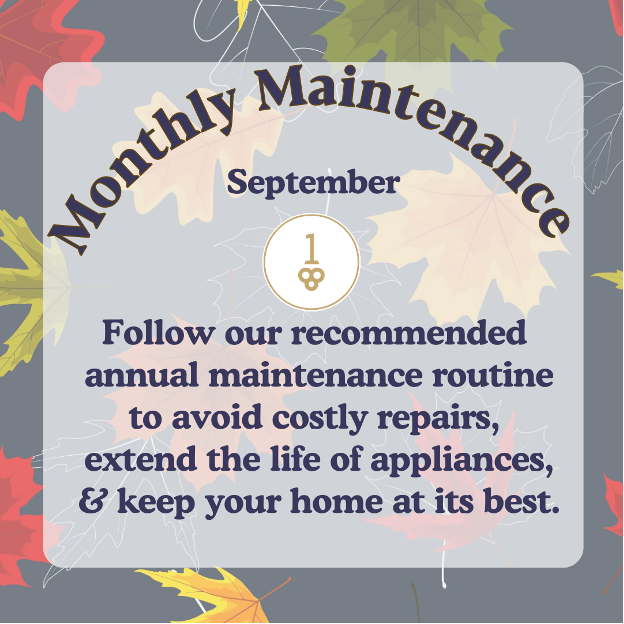 Monthly Maintenance September