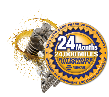 24 Month NAPA Auto Care Warranty Logo - Keith's Automotive Center