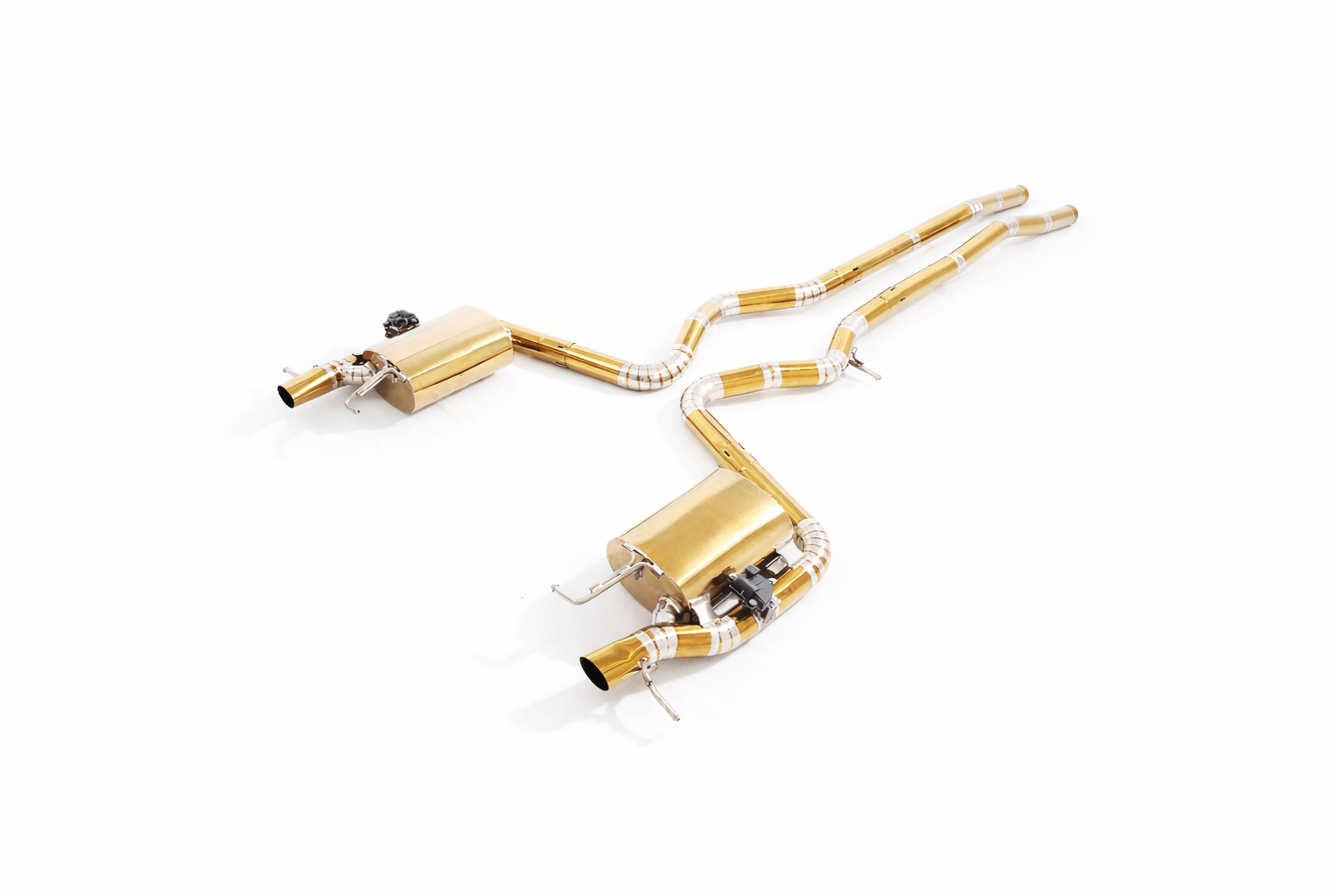 Mercedes Benz W222 S550/S63 M278/M157 Valved Exhaust with High Flow Mufflers