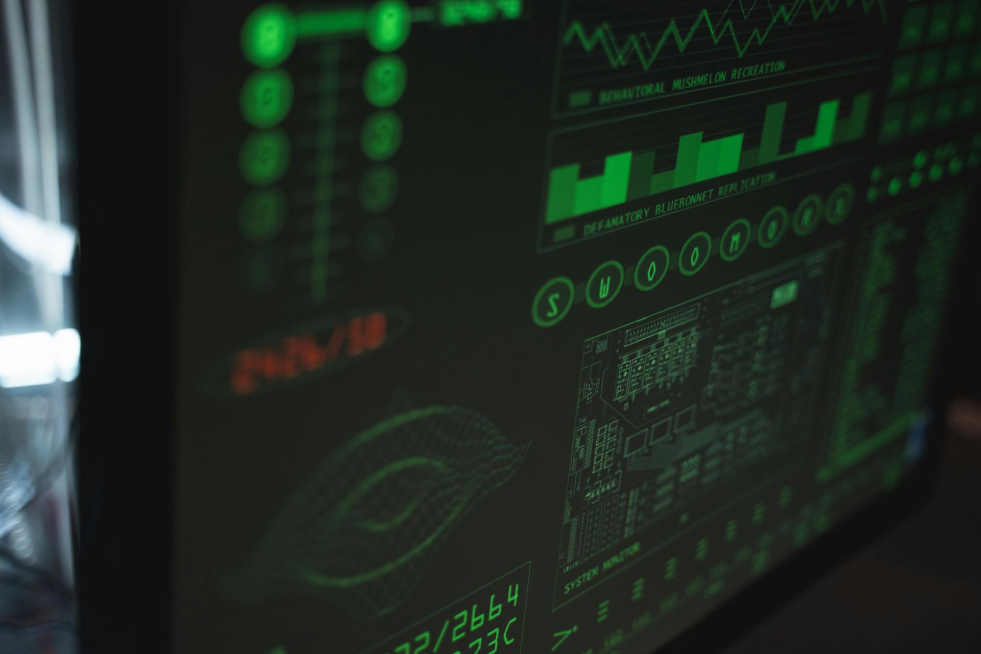 A close up of a computer screen with a lot of green numbers on it.