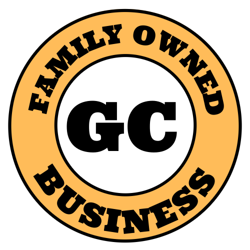 Logo: Orange circle with