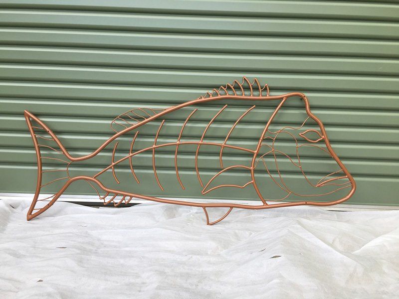Brown Steel Fish — Projects in Toormina, NSW