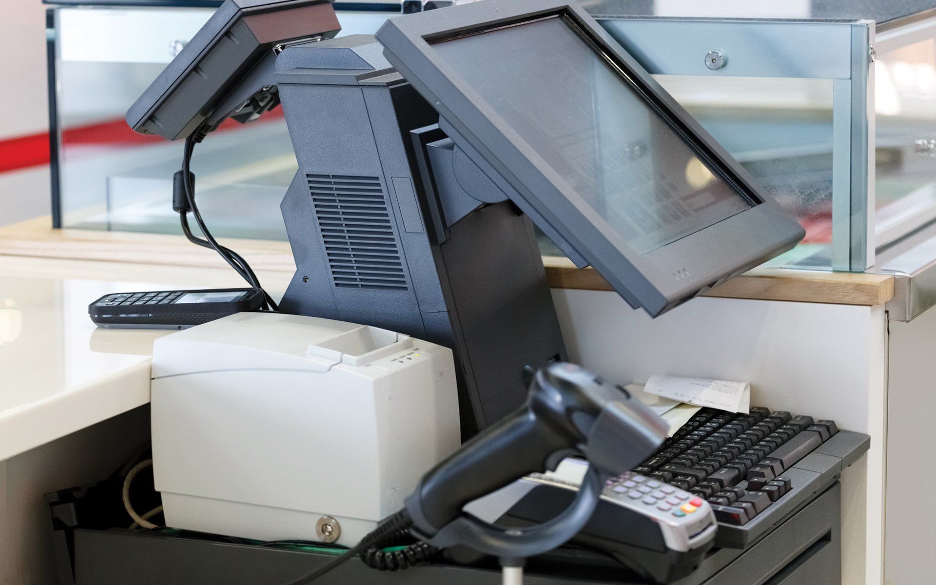 Computer with POS Terminal — Easthampton, MA — Forbes Snyder Advanced Business Solutions