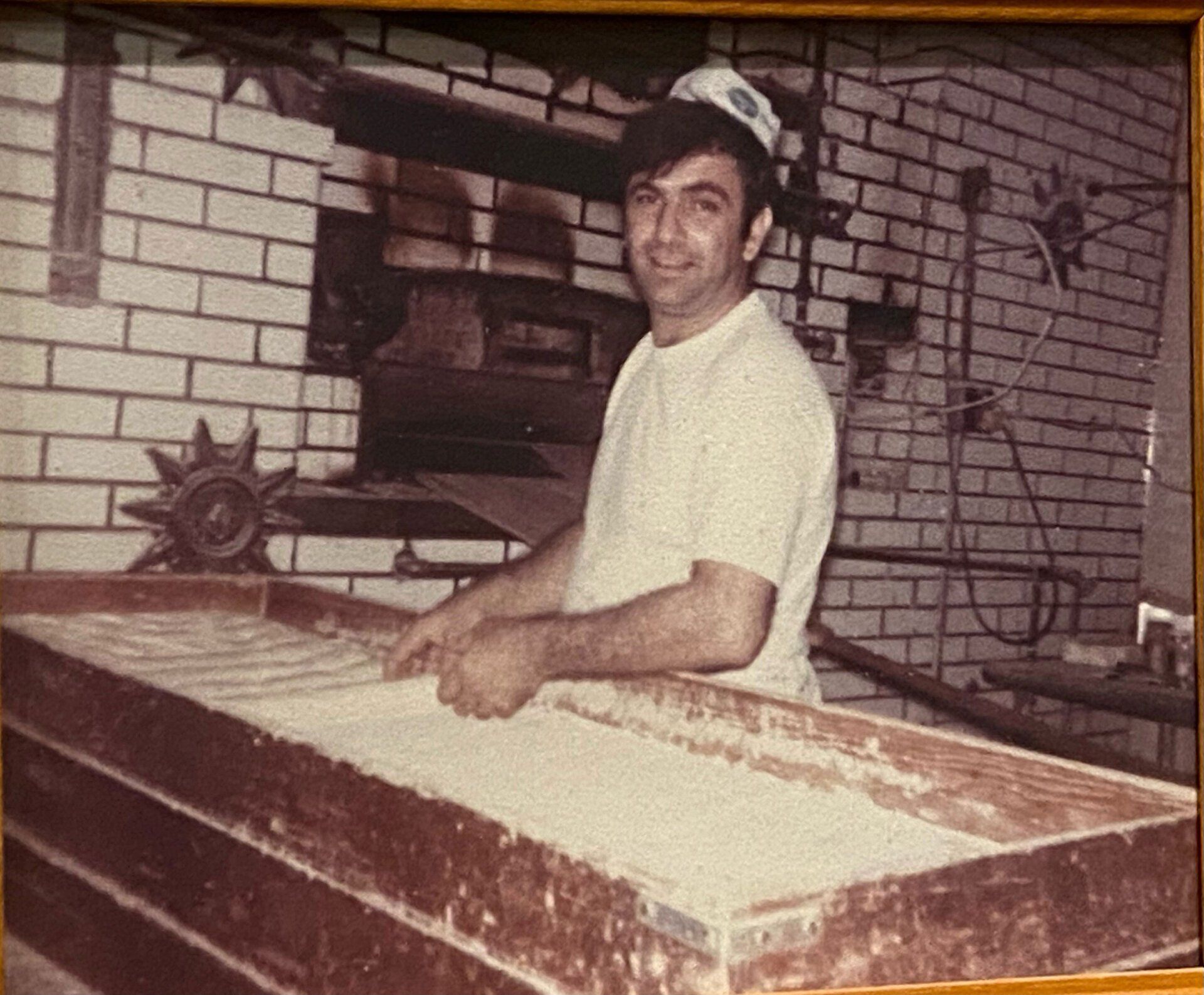 Charlie Fazio Sr. By Oven — Louis, MO — Fazio's Bakery