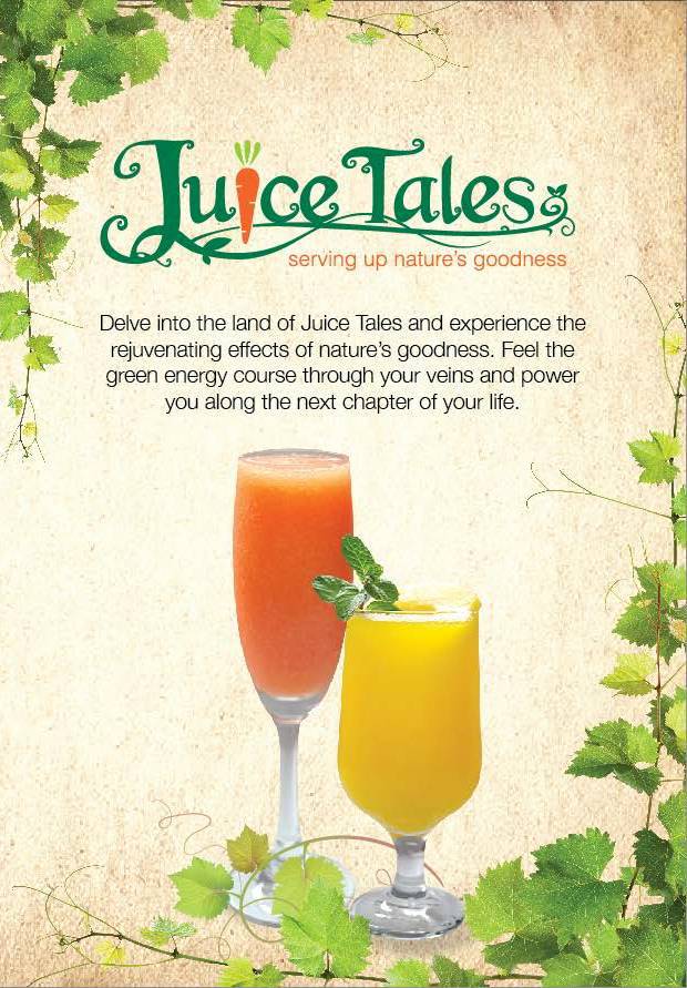Juice Tales menu