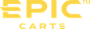 Yellow EPIC CARTS logo on a white background