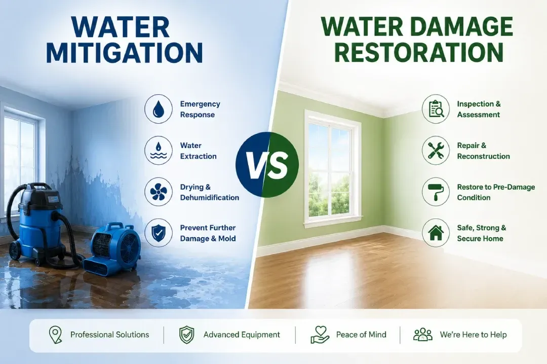 Water Mitigation & Water Damage Restoration