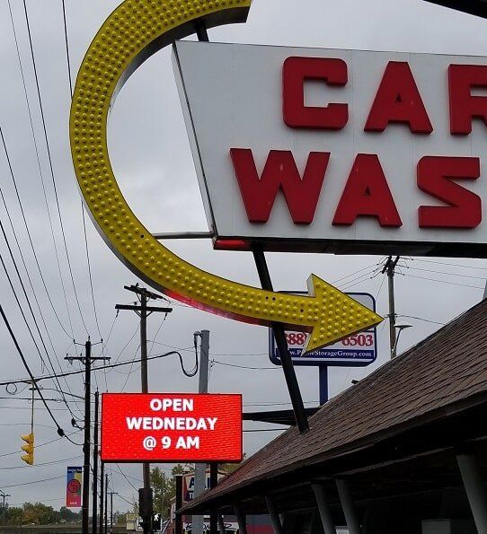 Car Wash LED Sign in Albany NY