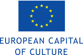 white letters on black background saying european capital of culture.
