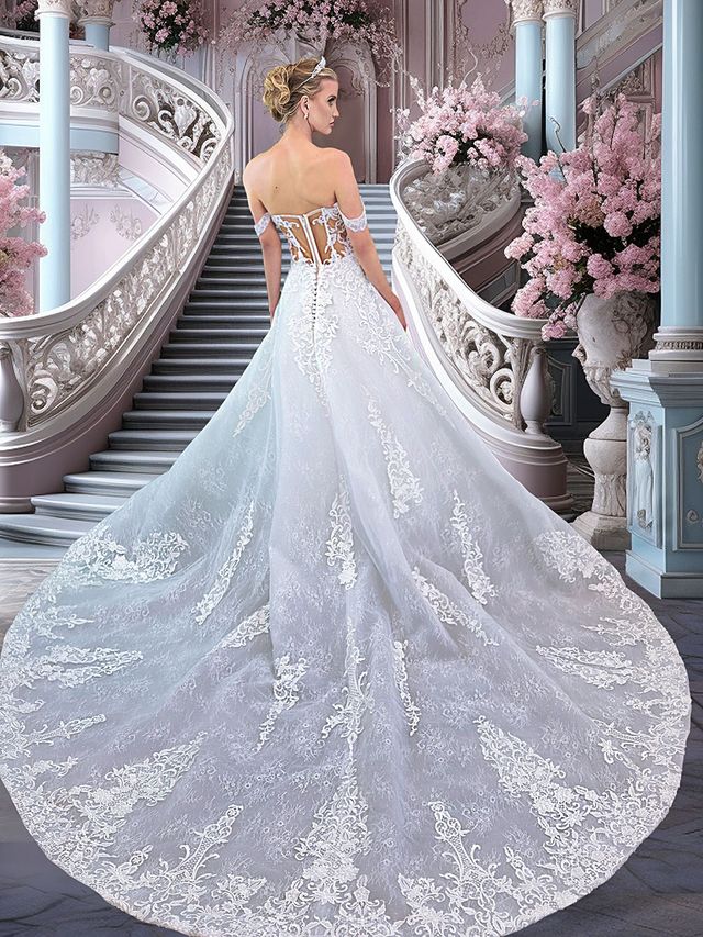 fall boho wedding dress ZAPAKA Women Deep V-neck Simple Boho Wedding Dress with Slit A Line Bridal Dress, Ivory / US4