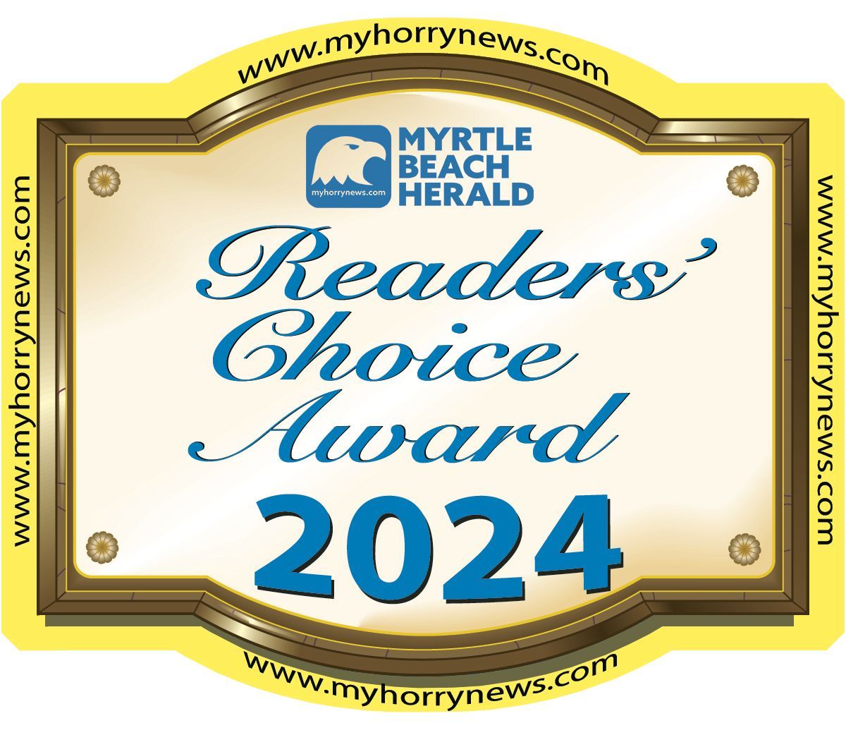 the myrtle beach herald readers choice award for 2024