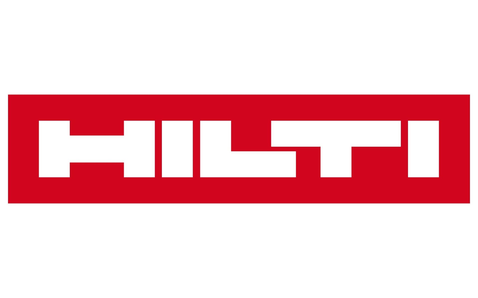Un logo rouge et blanc pour une entreprise appelée Hilti