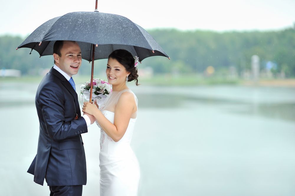 Raining on Wedding Day