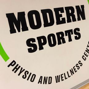 Modern Sports sign
