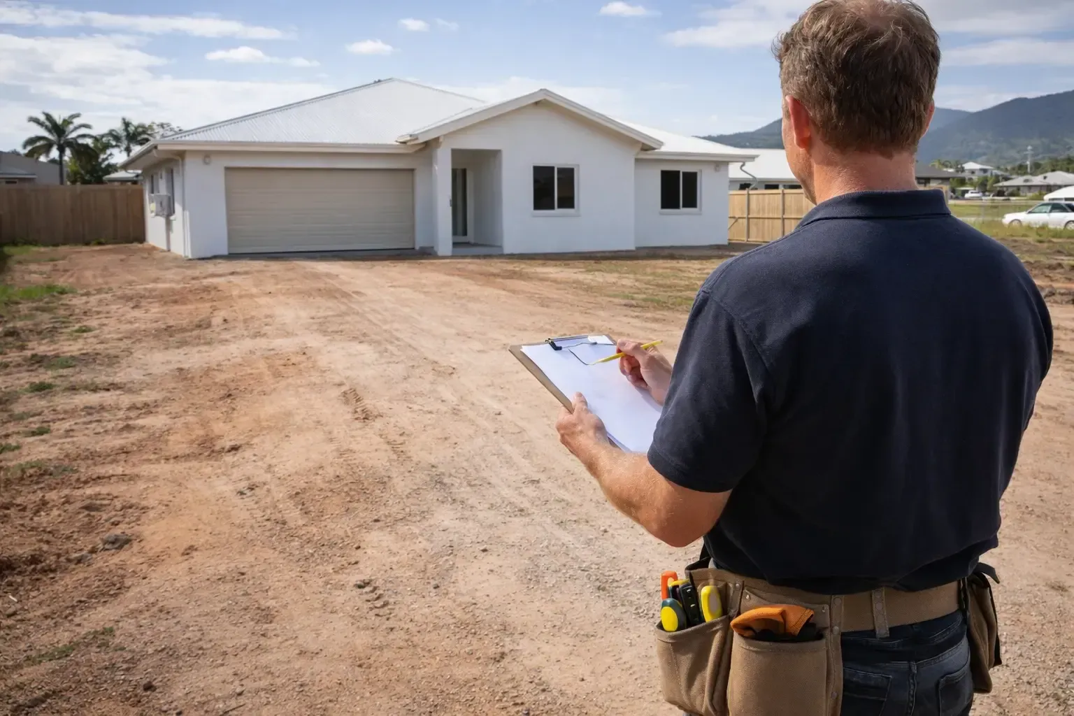 Quoting a new driveway for a new home in Mount Louisa
