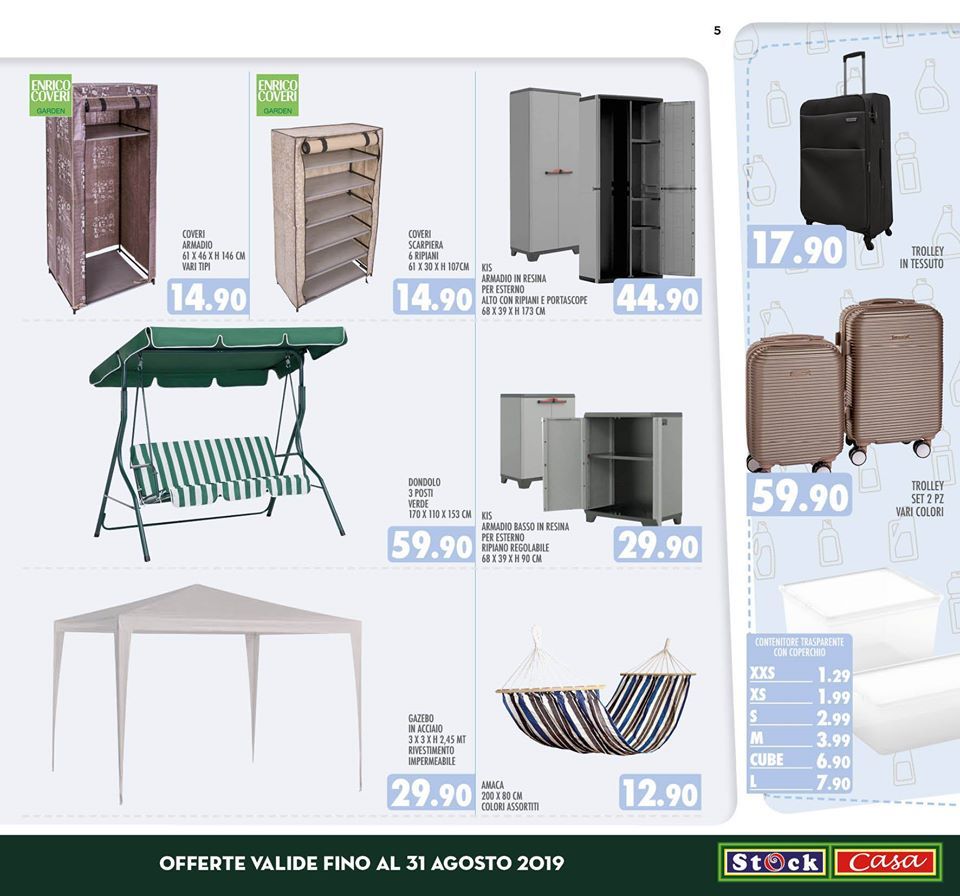 volantino con articoli per il giardino