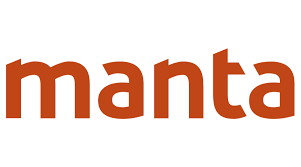Manta logo in orange text on a white background.