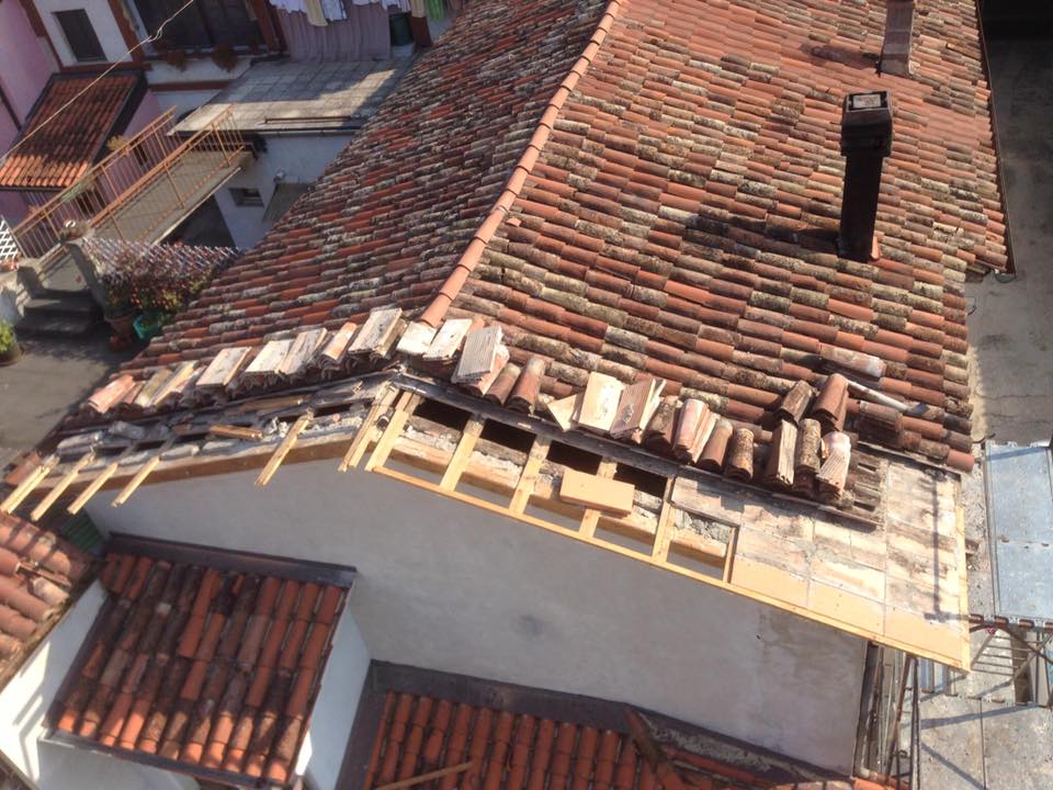 Creazione struttura tetto in legno