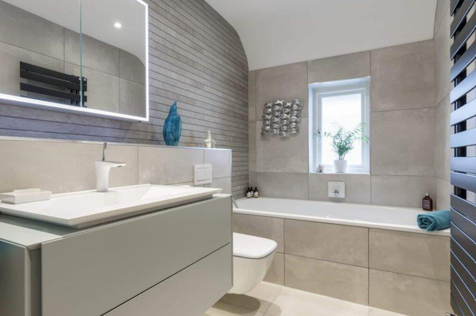 picture of a new bathroom suite fitted by Plumbers Sheffield