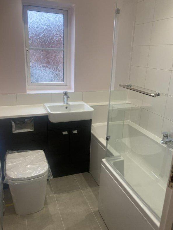 Picture of a new bathroom installed by our bathroom fitters Sheffield