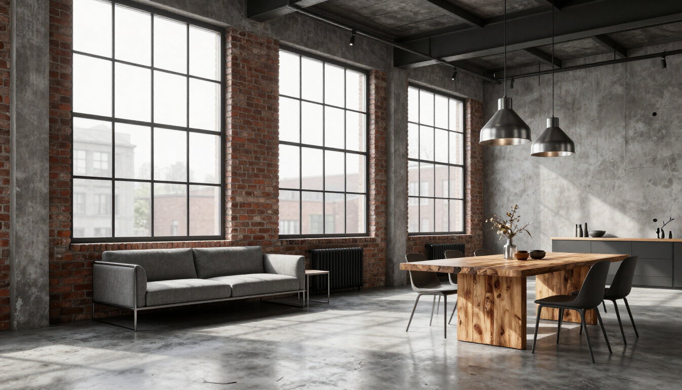 A sun-drenched historic loft apartment in downtown Cleveland with high ceilings and industrial features.