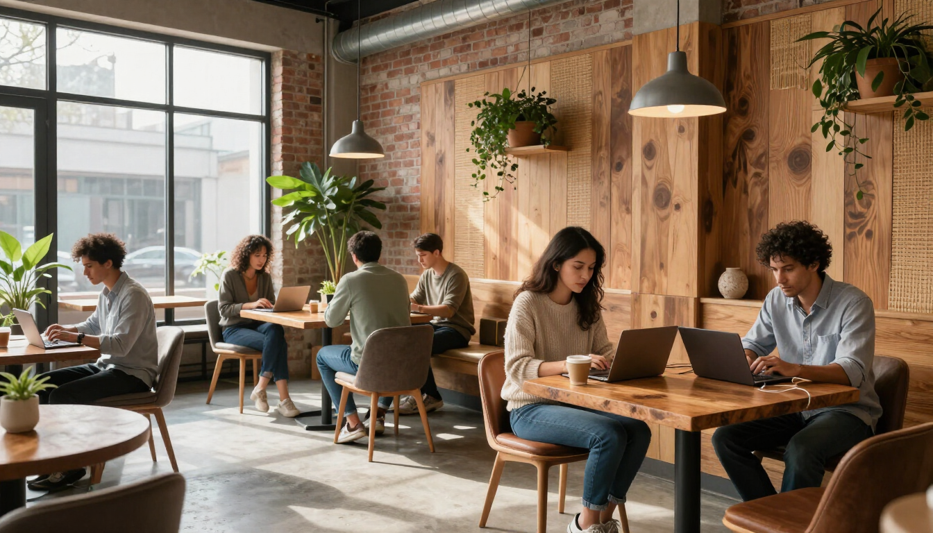 Cozy Organic Cafe Interior