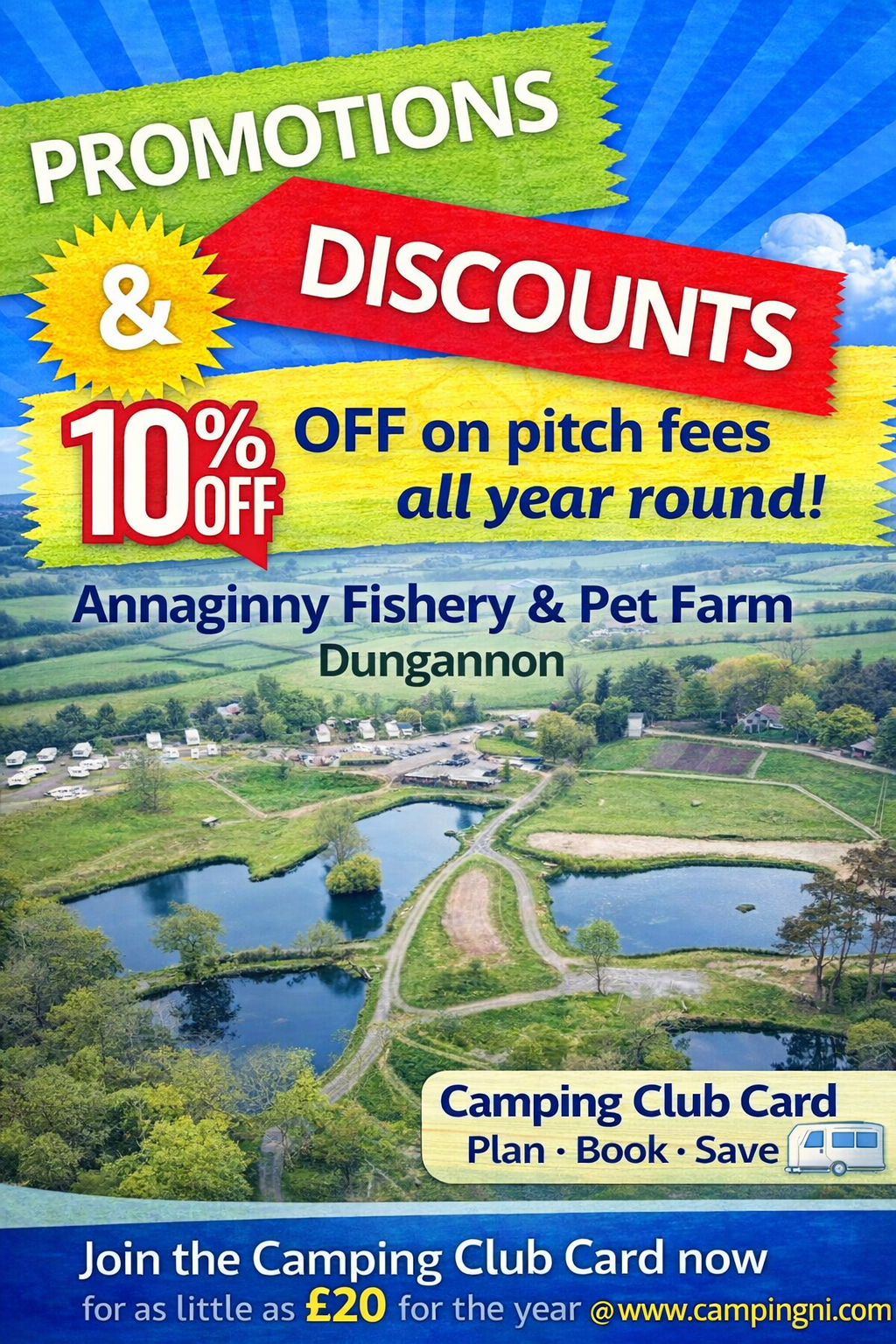 Annaginny Campsite Dungannon - Camping Club Card by CampingNI