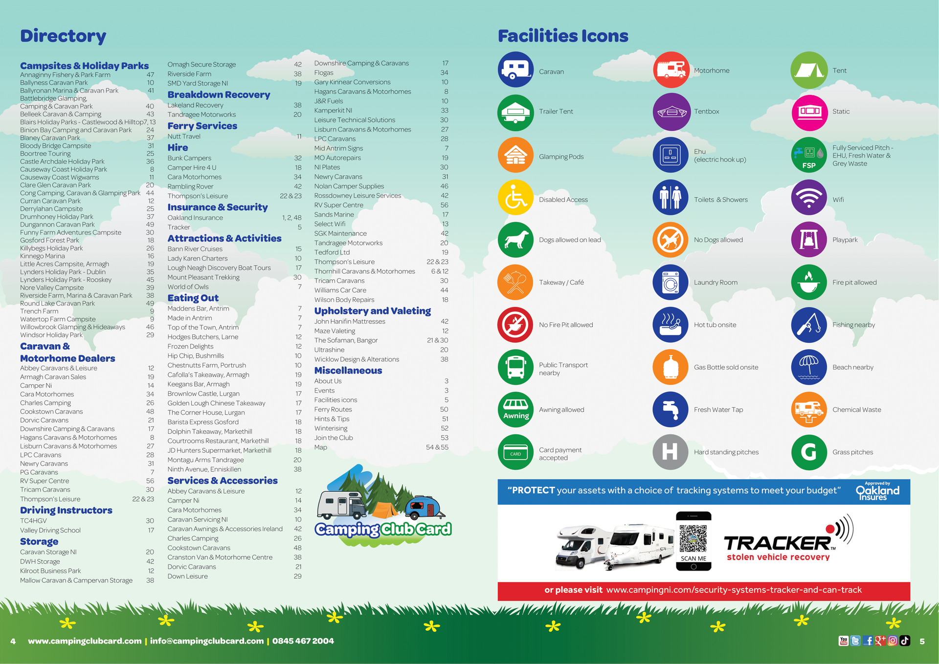 Camping Club Card by CampingNI Guide 2025 