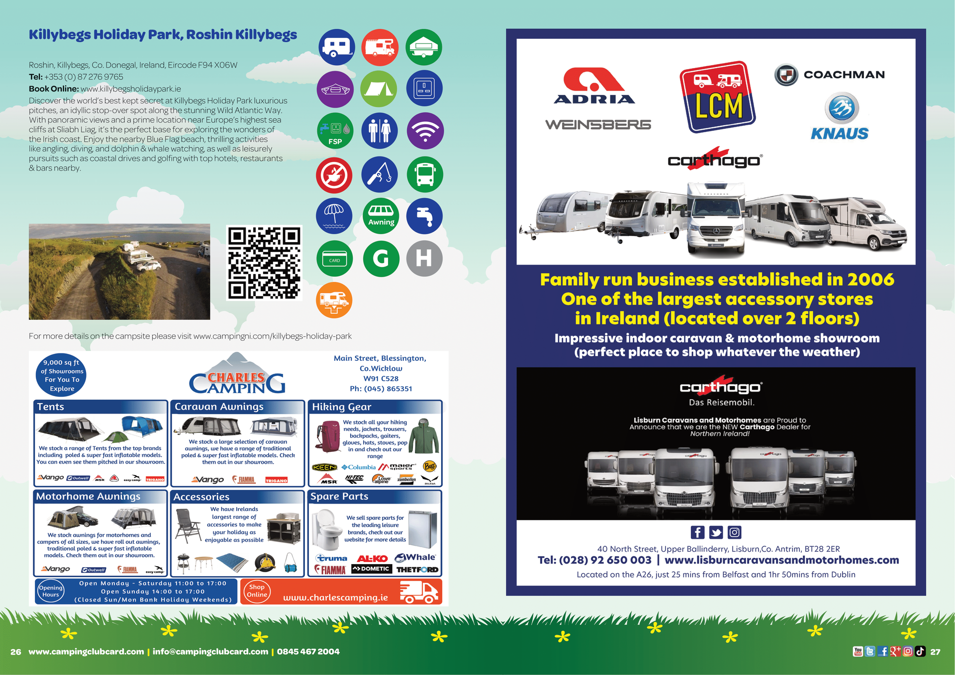 Camping Club Card by CampingNI Guide 2025 