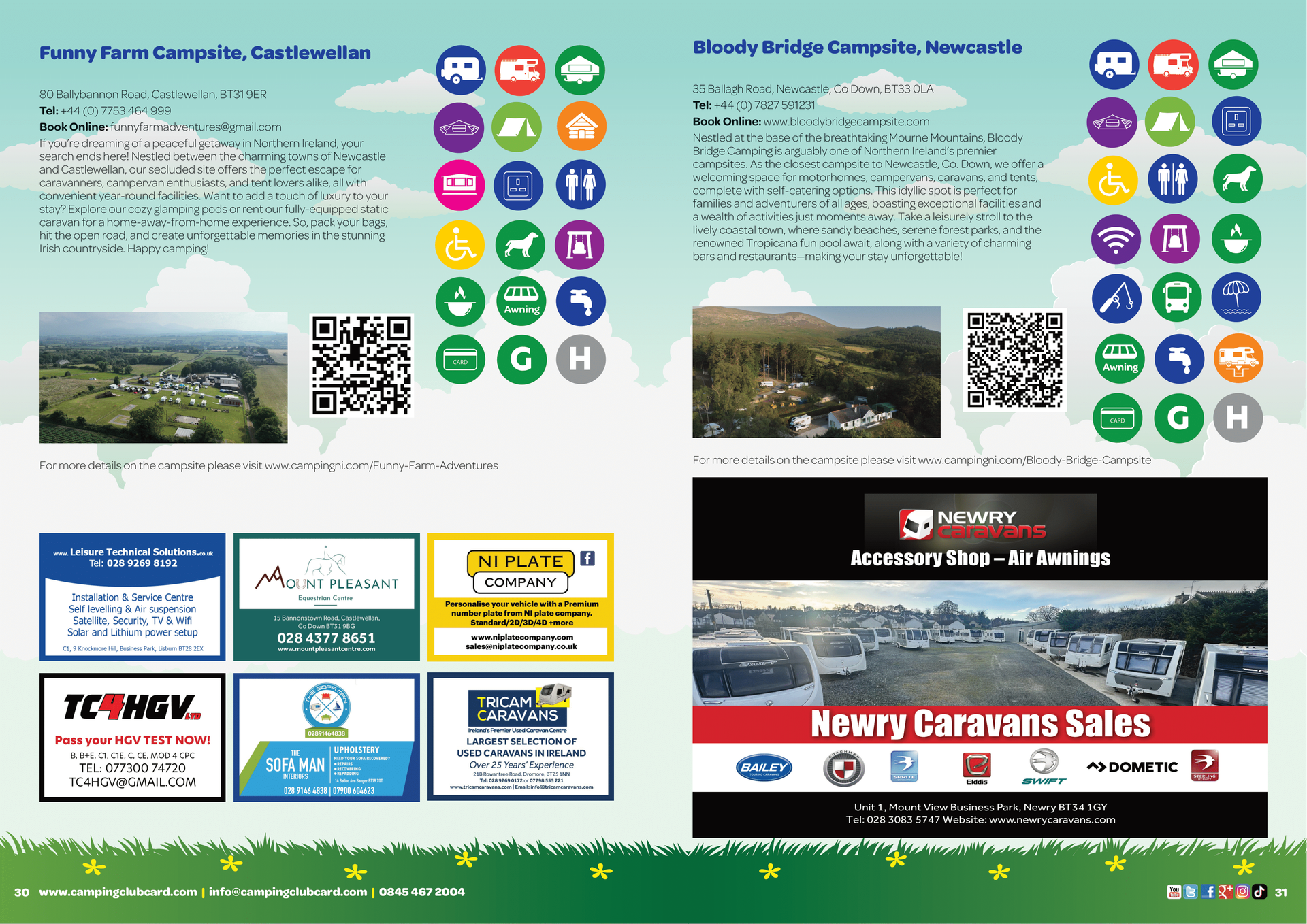 Camping Club Card by CampingNI Guide 2025 