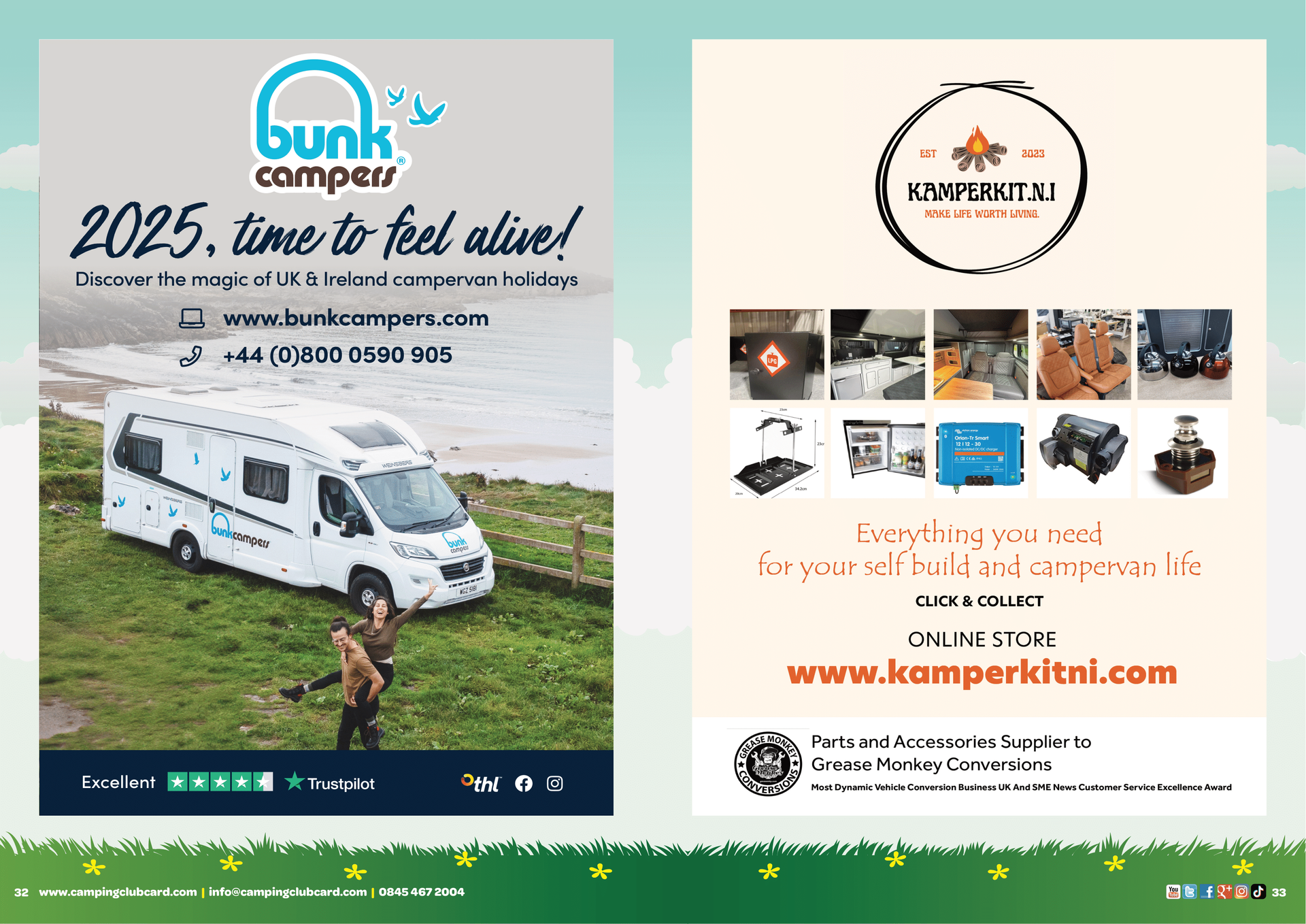 Camping Club Card by CampingNI Guide 2025 