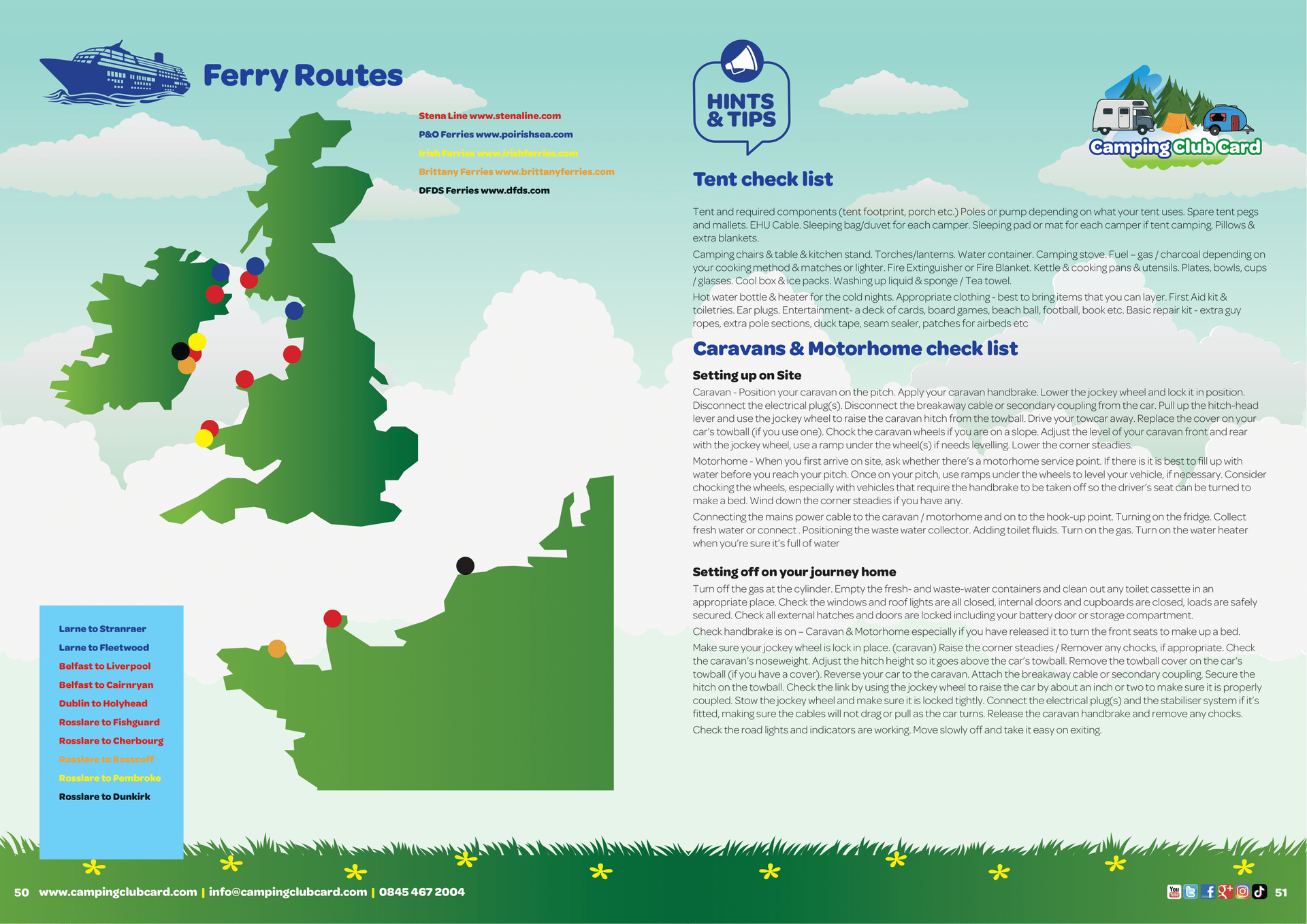 Camping Club Card by CampingNI Guide 2025 