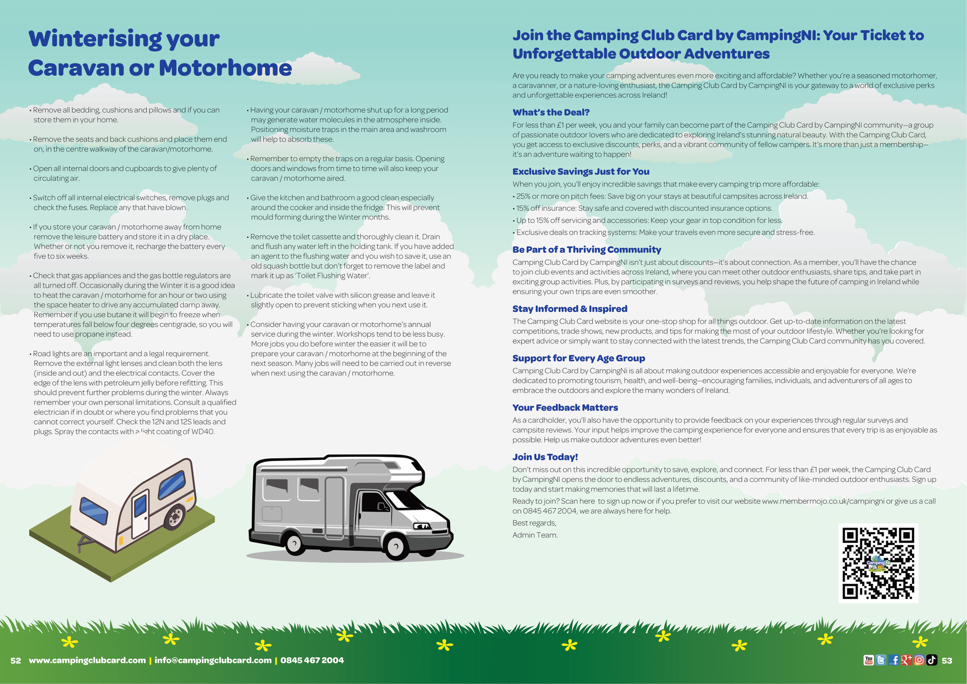 Camping Club Card by CampingNI Guide 2025 
