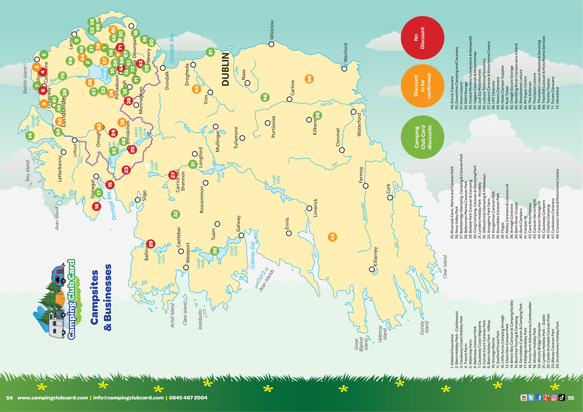 Camping Club Card by CampingNI Guide 2025 