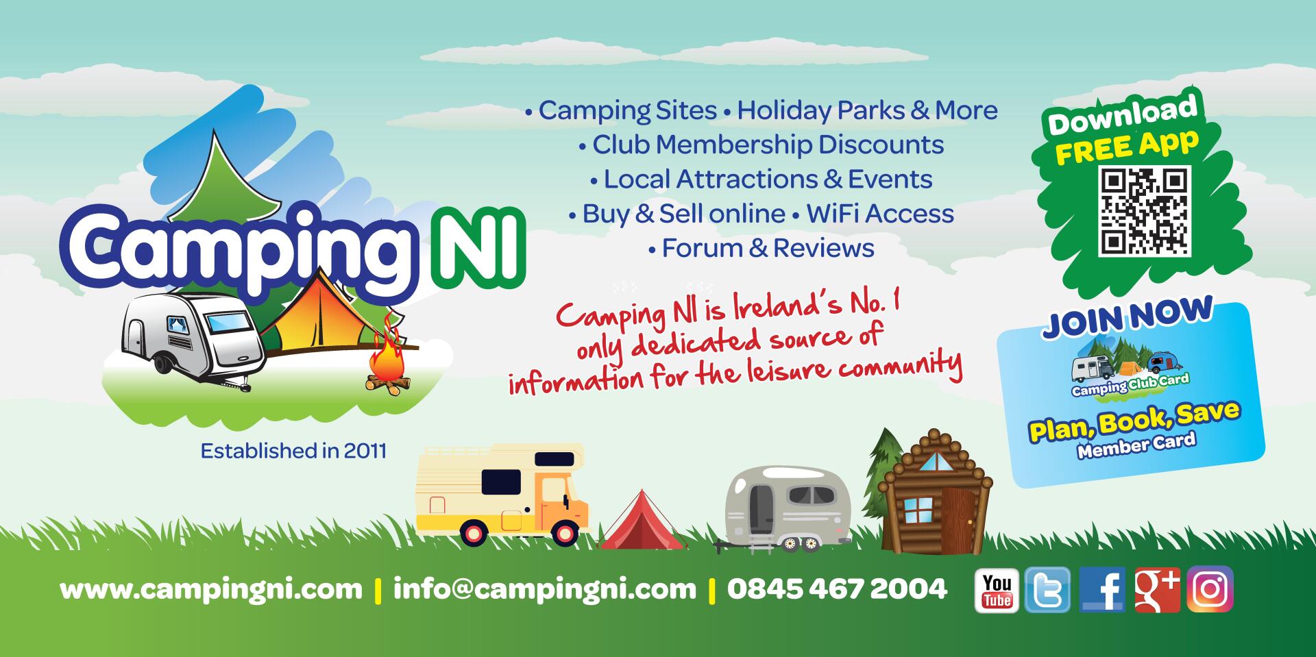 Join CampingNI for £29.99