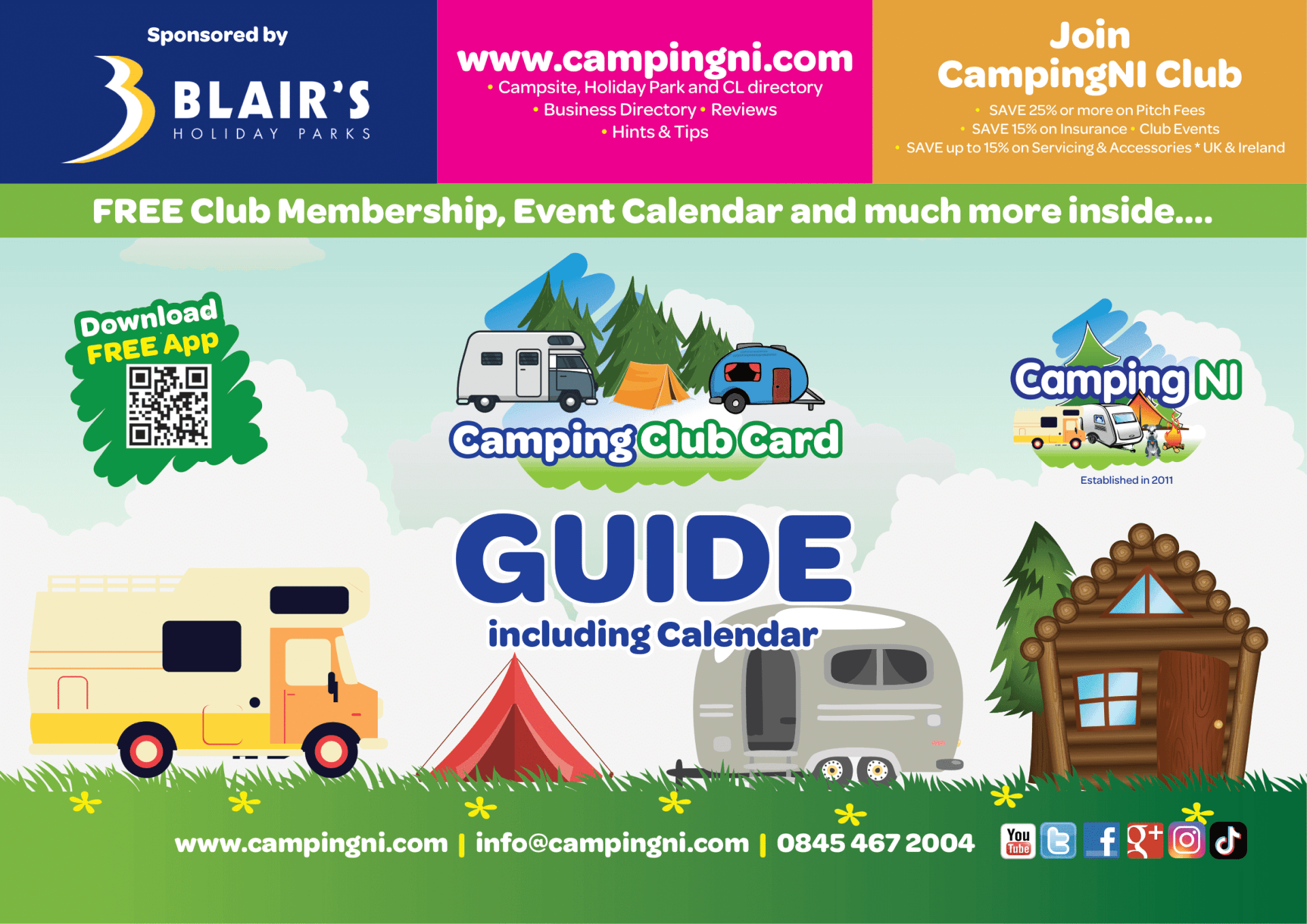 CampingNI Calendar advertising
