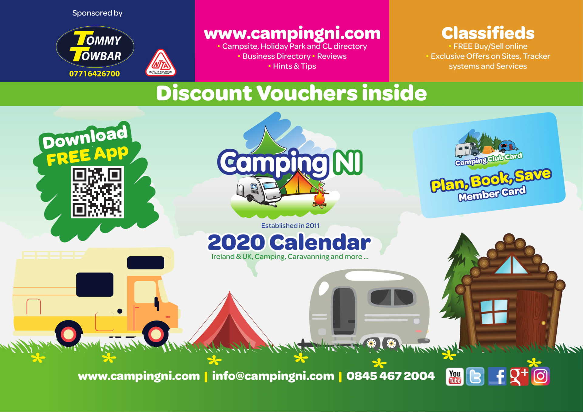 CampingNI calendar 2020