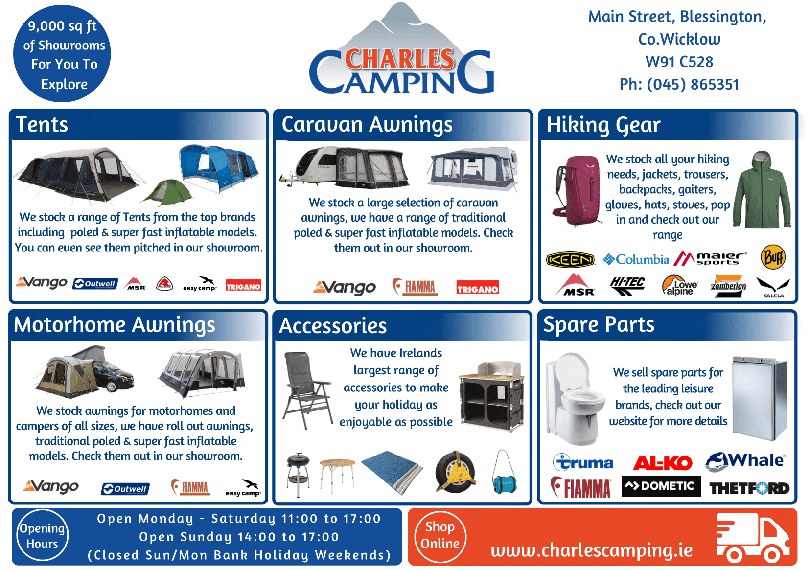 Charles Camping - Camping Club Card by CampingNI Charles Camping - Camping Club Card by CampingNI