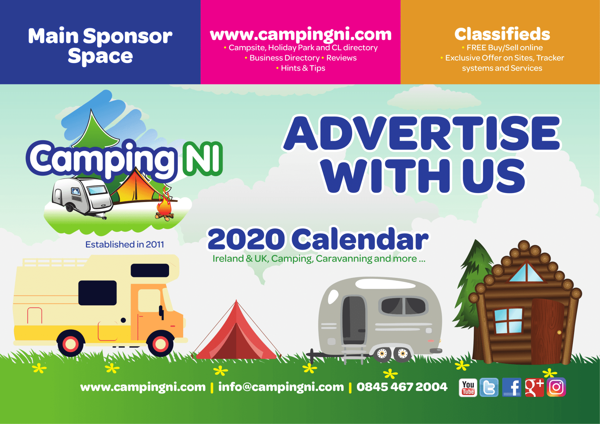 CampingNI 2020 Calendar