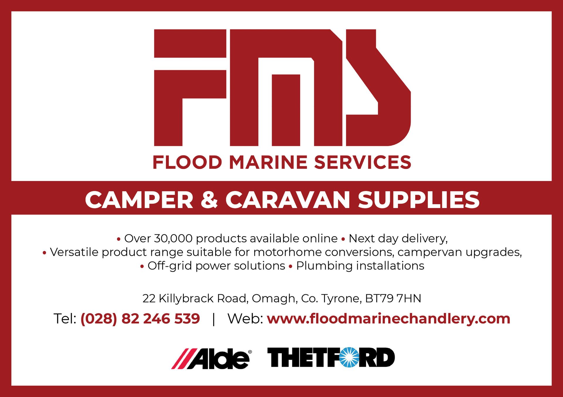 Flood Marine Services - Camping Club Card by CampingNI